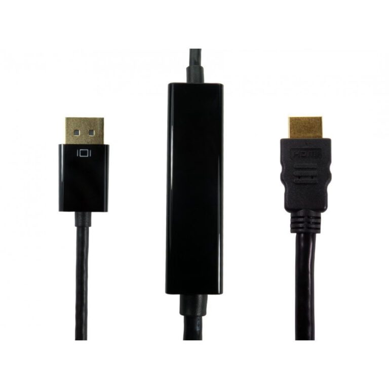 Cables Direct HDPORT-0054K-3M DisplayPort to HDMI Cable Black