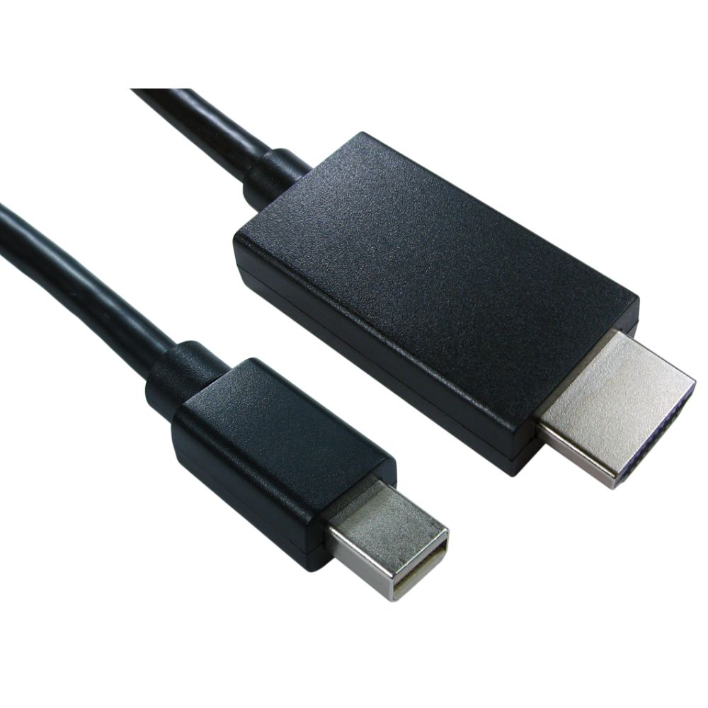 Cables Direct Mini DisplayPort to HDMI Cable - 1m - Black