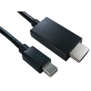 Cables Direct Mini DP to HDMI 2m Black