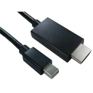 Cables Direct Mini DP to HDMI 2m Black