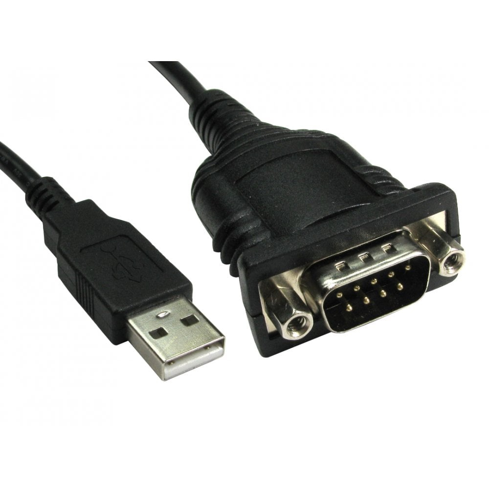 Cables Direct NLUSB-0039A Serial Cable Black 0.2m DB-9 to USB-A