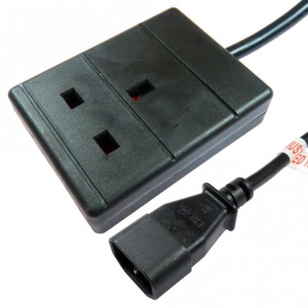 Cables Direct RB-001-1G Power Cable Black 0.5m IEC C14 Type B
