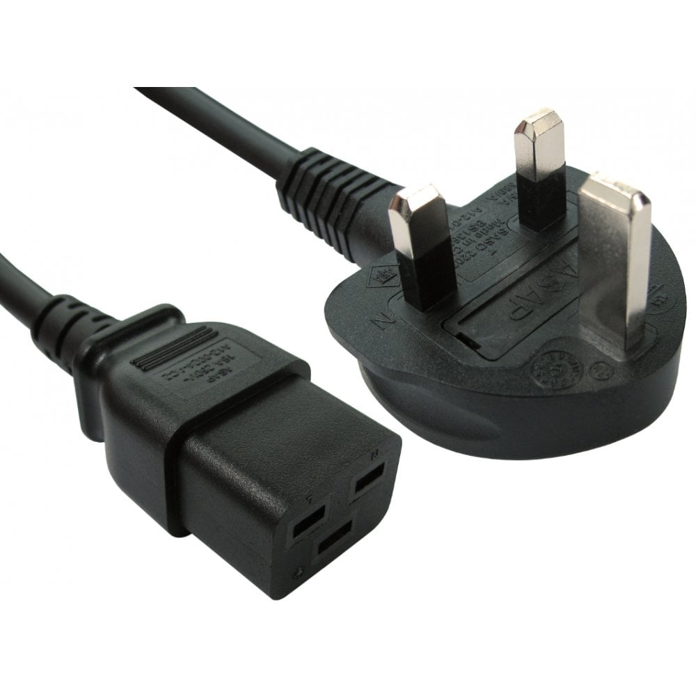 Cables Direct RB-293WH Power Cable 2m Black Type G C19