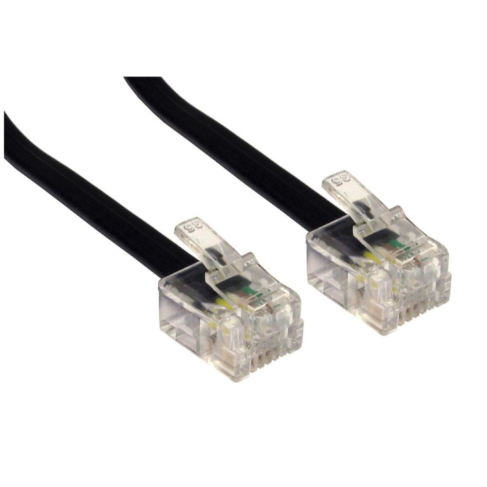 Cables Direct RJ-11 Cable 3m Black