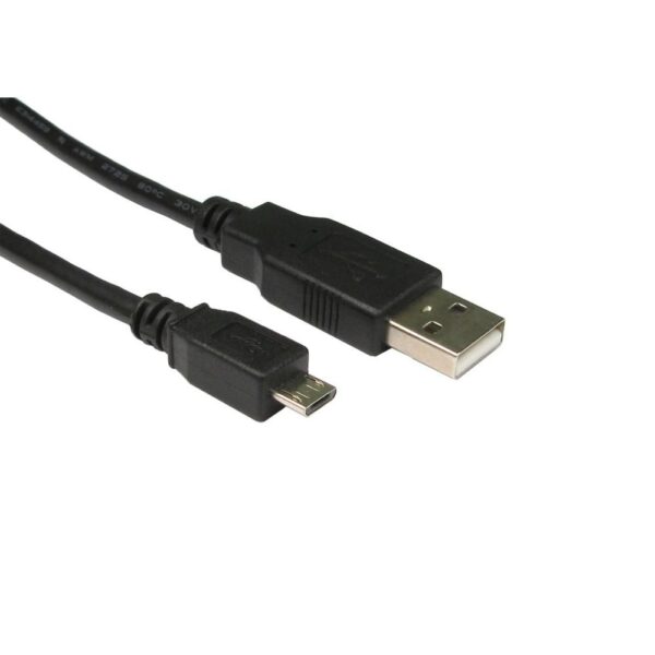 Cables Direct USB 2.0 Micro-B 0.5m Black USB-A Cable