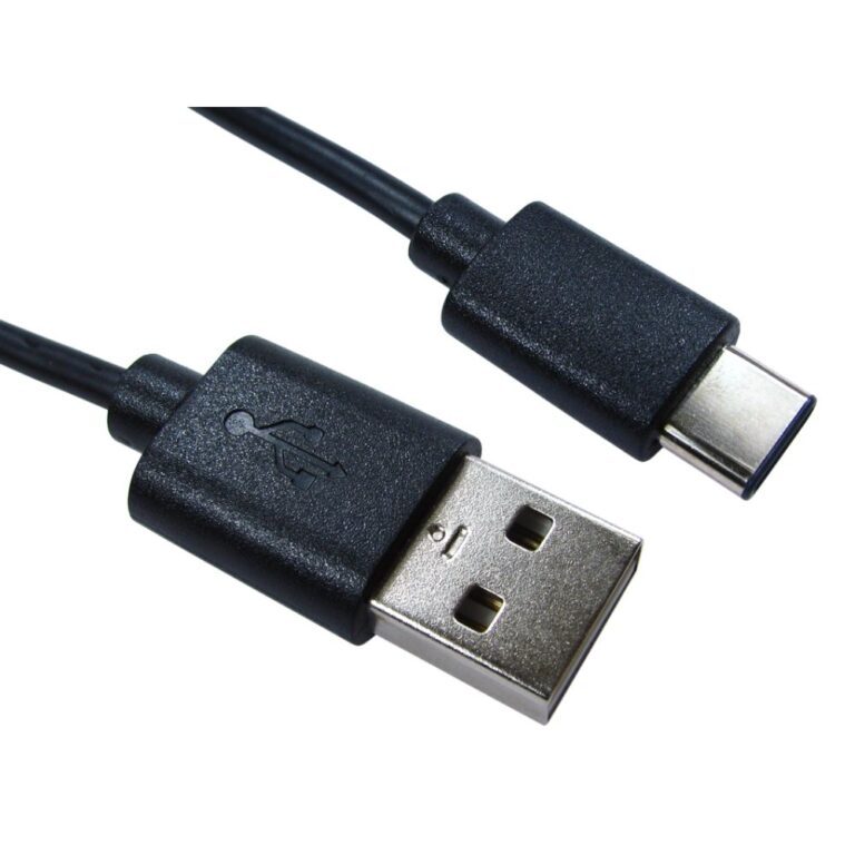 Cables Direct USB3C-941 USB 2.0 1m USB-C to USB-A Black