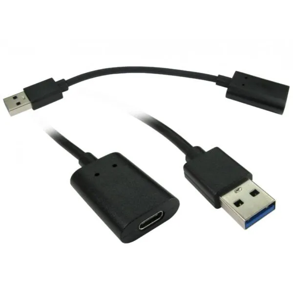 Cables Direct USB3C-951REV USB 3.2 Gen 2 A to C Cable Black