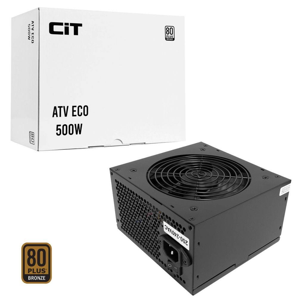 CIT 500W Eco Bronze PSU 230V APFC 12cm Fan