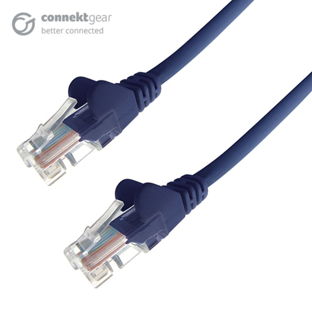 connektgear 0.5m RJ45 CAT5e UTP Stranded Network Cable Blue