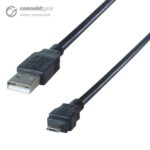 connektgear 0.5m USB 2.0 Android Charge & Sync Cable A Male to Micro-B MHL Male