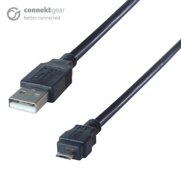 connektgear 0.5m USB 2.0 Android Charge & Sync Cable A Male to Micro-B MHL Male