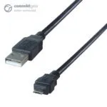 connektgear 1m USB 2.0 Android Charge & Sync Cable A Male to Micro B MHL Male