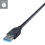 connektgear 1m USB 3.0 A to C Cable - SuperSpeed 5Gbps