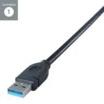 connektgear 1m USB 3.0 A to C Cable - SuperSpeed 5Gbps