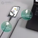 connektgear 1m USB-C to USB-C Cable, 10Gbps, USB 3.1 Gen 2, IF Certified