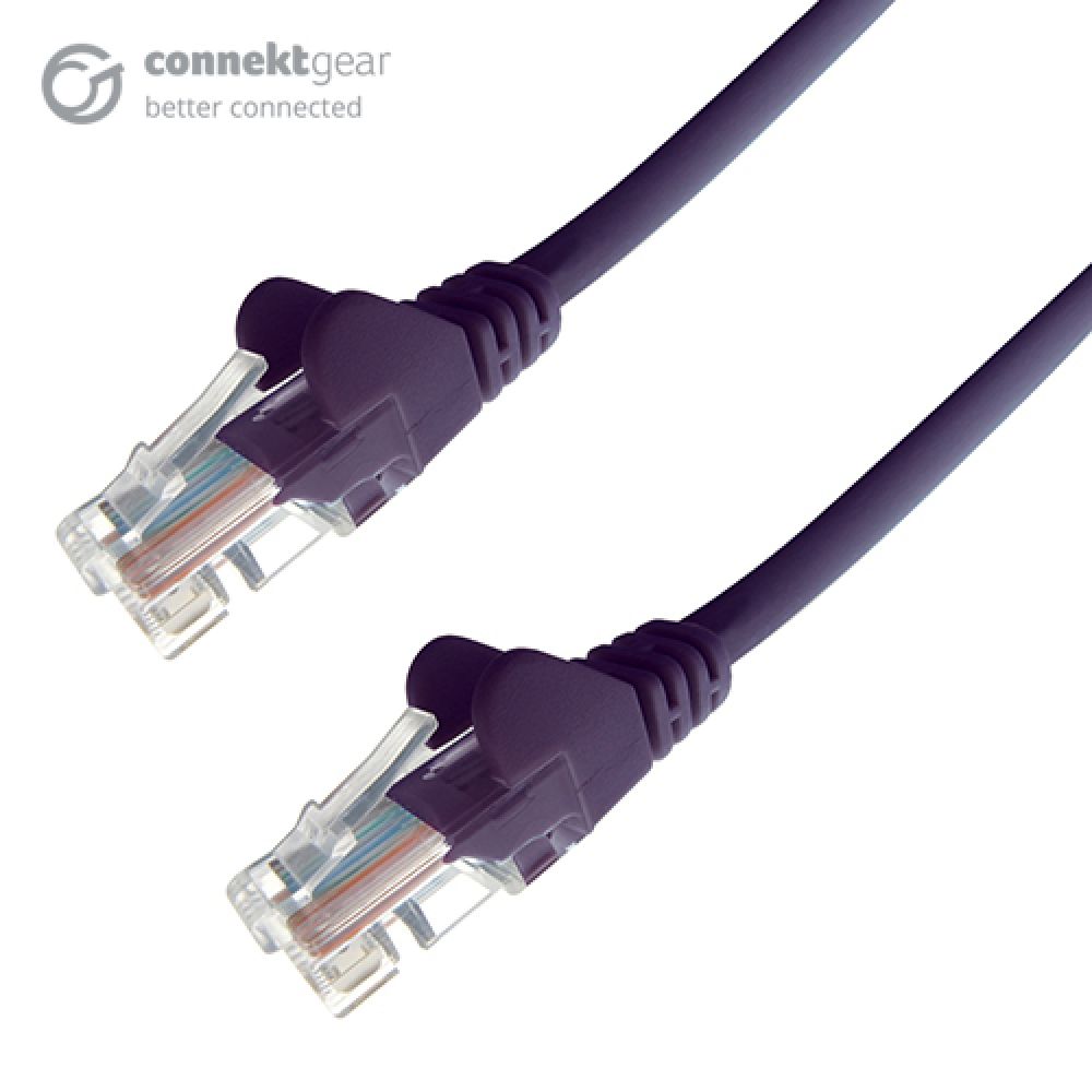 connektgear 2m CAT5e UTP Network Cable - Purple