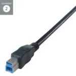 connektgear 2m USB 3.0 A Male to B Male Cable - SuperSpeed