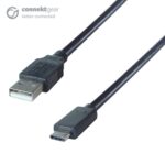 connektgear 2m USB-C Charge & Sync Cable A Male to Type C Male