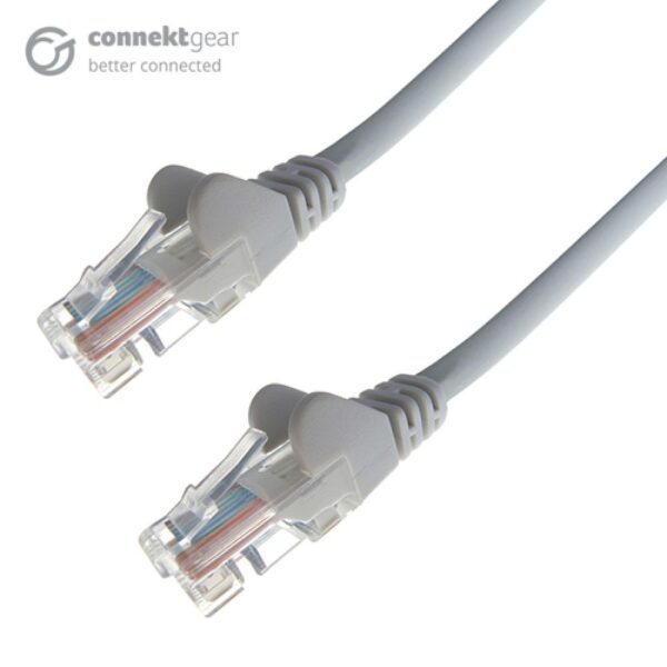 connektgear 3m Cat5e UTP RJ45 Network Cable - Grey