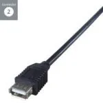 connektgear AV Snap-In USB 2 Type B Module 0.2m Socket-Socket White