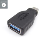 connektgear USB 3 Type C Male to A Female OTG Adapter