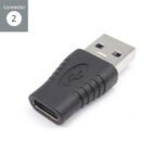 connektgear USB 3.0 A to Type-C Female Adapter with OTG