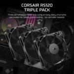 Corsair RS120 120mm Black Case Fan 3-Pack