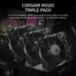 Corsair RS120 120mm Black Case Fan 3-Pack