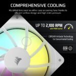 Corsair RS120 ARGB 120mm White Fan 1-Pack