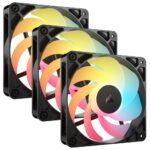 Corsair RS120-R ARGB 120mm Black 3-Pack Fan