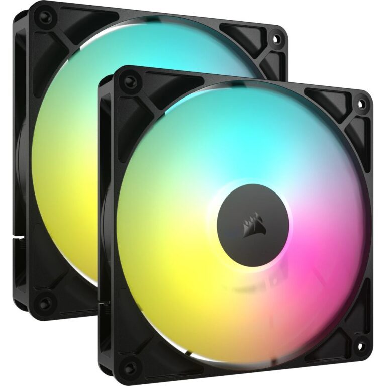 Corsair RS140 ARGB 14cm Black 2-Pack Case Fan