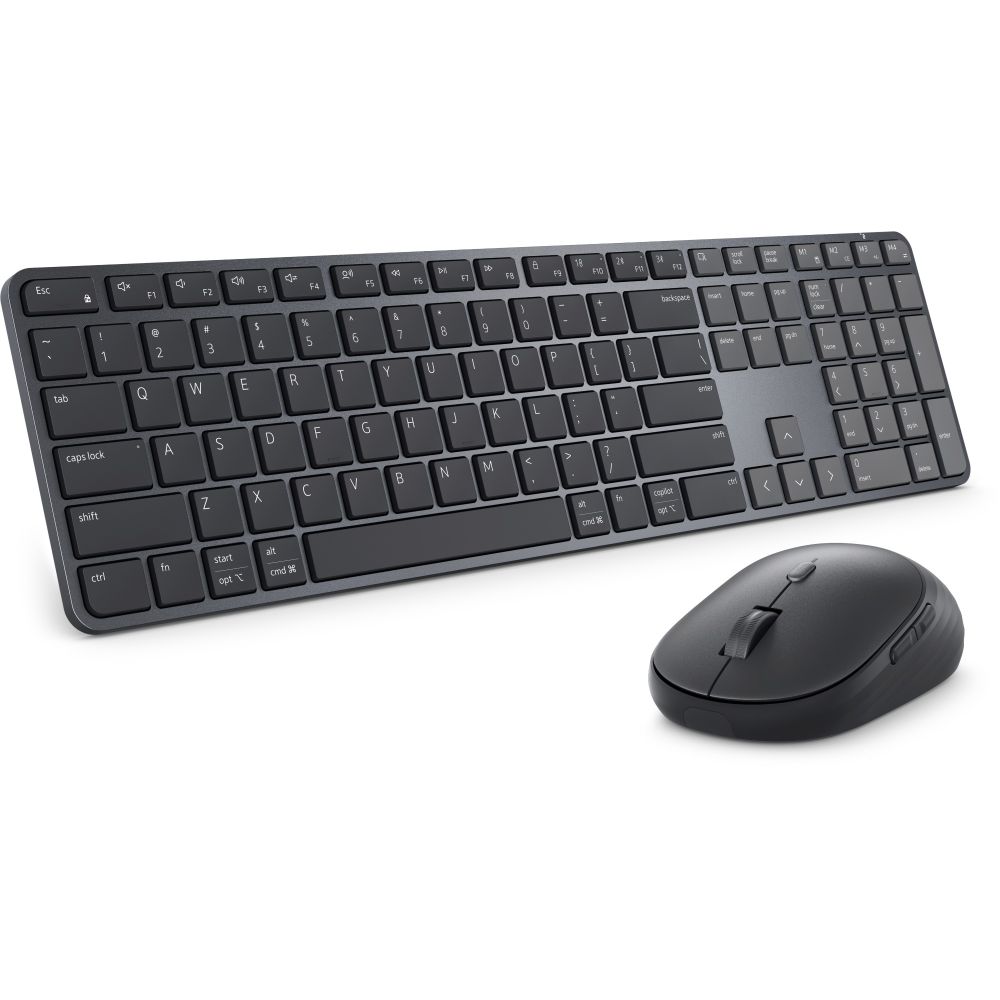 DELL KM726 Pro 7 Slim Keyboard & Mouse RF Wireless + Bluetooth Black