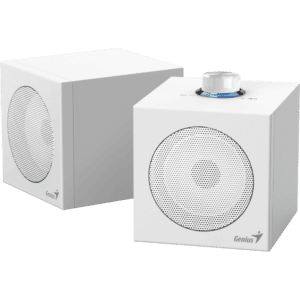 Genius SP-HF300U 4W USB Speakers - White (USB-A & USB-C)