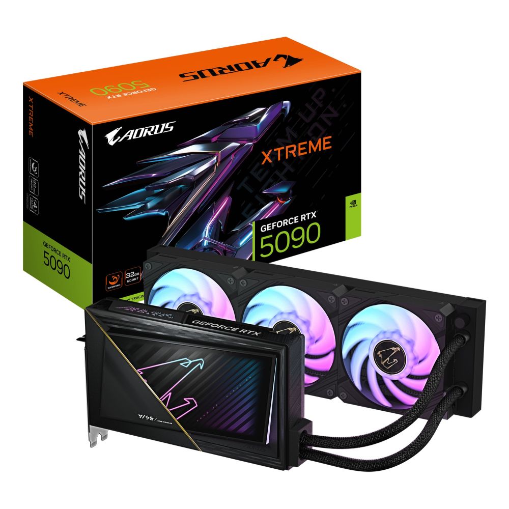 GIGABYTE AORUS GeForce RTX 5090 XTREME WATERFORCE 32G - 32GB GDDR7