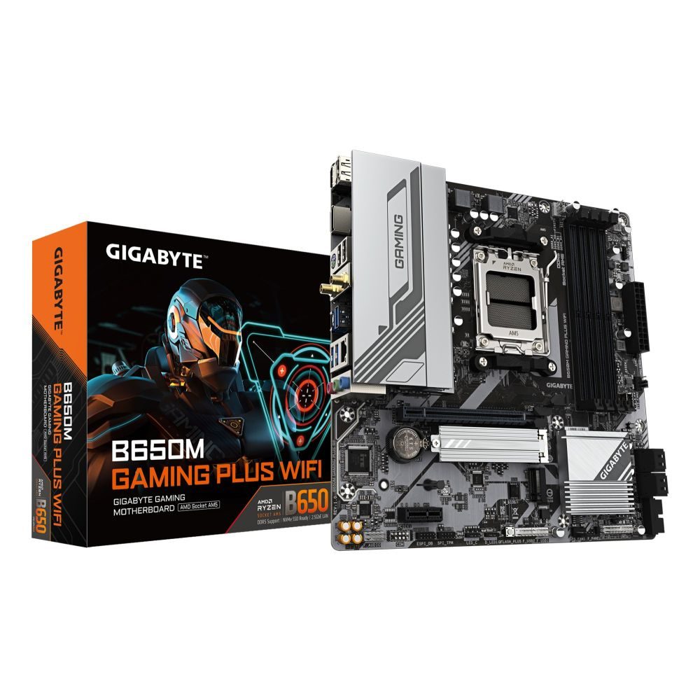 GIGABYTE B650M GAMING PLUS WIFI Motherboard - AM5, DDR5, mATX
