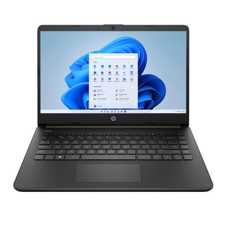 HP 14s-dq3001na Laptop 14" HD Intel Celeron N4500 4GB DDR4 Wi-Fi 6 Windows 11 Home S Black