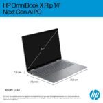 HP OmniBook X Flip 14-fm0001na Intel Core Ultra 7 16GB 256GB 14" 3K Touch Copilot+ Windows 11 Silver