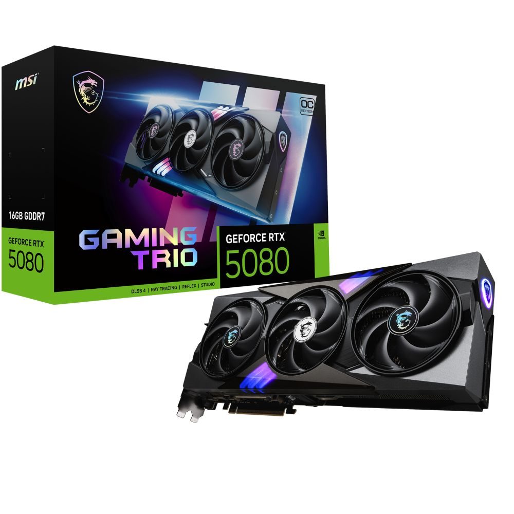 MSI GeForce RTX 5080 16G Trio OC Graphics Card