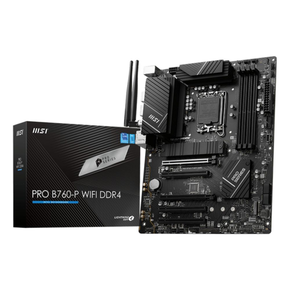 MSI PRO B760-P WIFI DDR4 LGA1700 ATX Motherboard