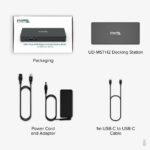 Plugable USB-C Docking Station Dual 4K HDMI, Power Delivery, 3x USB, Ethernet, Audio