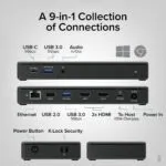 Plugable USB-C Dual 4K HDMI Docking Station with Power Delivery
