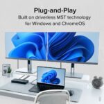 Plugable USB-C Dual 4K HDMI Docking Station with Power Delivery