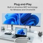 Plugable USB-C Dual 4K HDMI Docking Station with Power Delivery