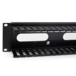 StarTech 2U Horizontal Cable Management Finger Duct with Cover - 19" Rack Wire Panel