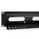 StarTech 2U Horizontal Cable Management Finger Duct with Cover - 19" Rack Wire Panel