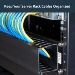 StarTech 2U Horizontal Cable Management Finger Duct with Cover - 19" Rack Wire Panel