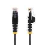 StarTech.com 0.5m CAT6 Slim Cable - Snagless Black