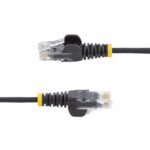 StarTech.com 0.5m CAT6 Slim Cable - Snagless Black