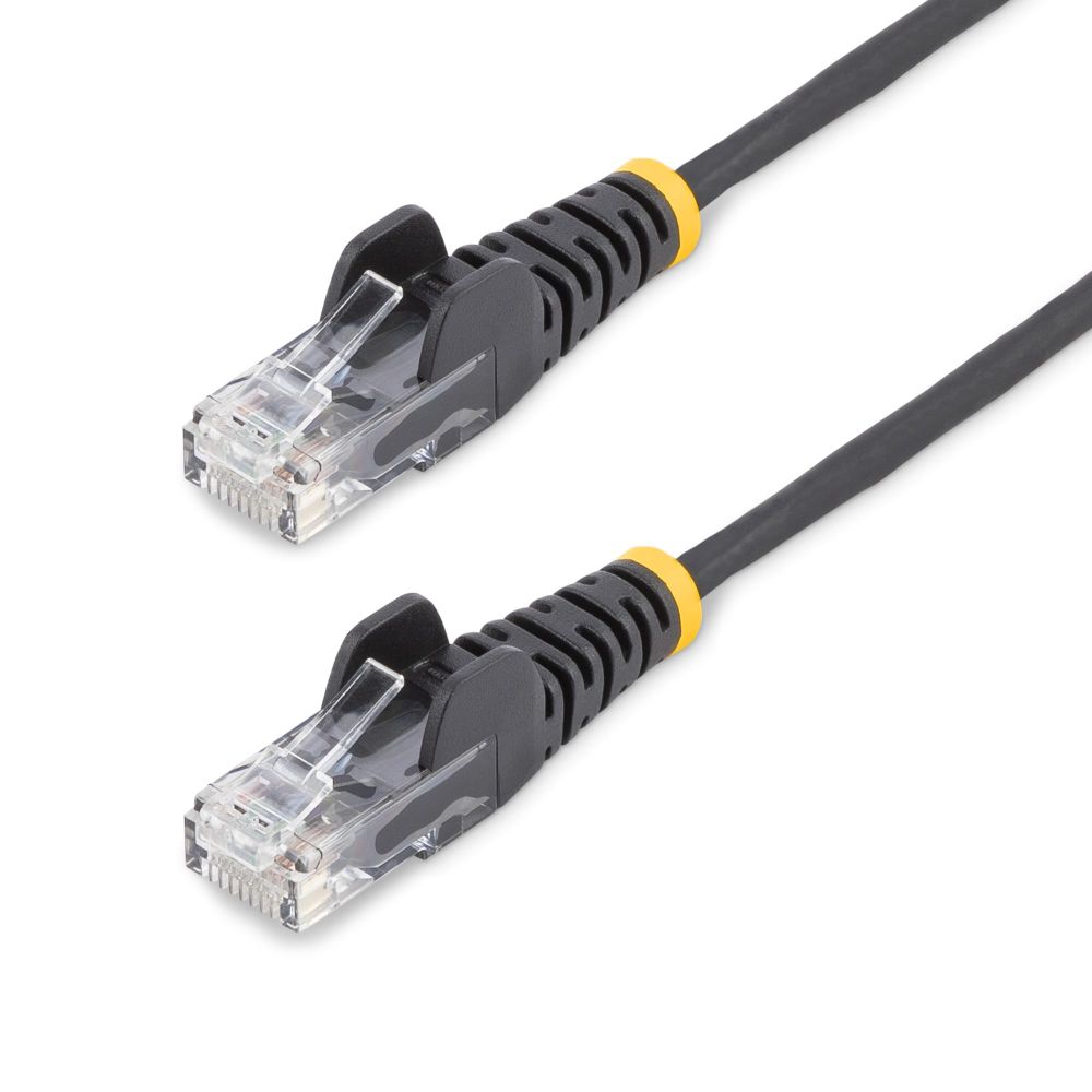 StarTech.com 0.5m CAT6 Slim Cable - Snagless Black