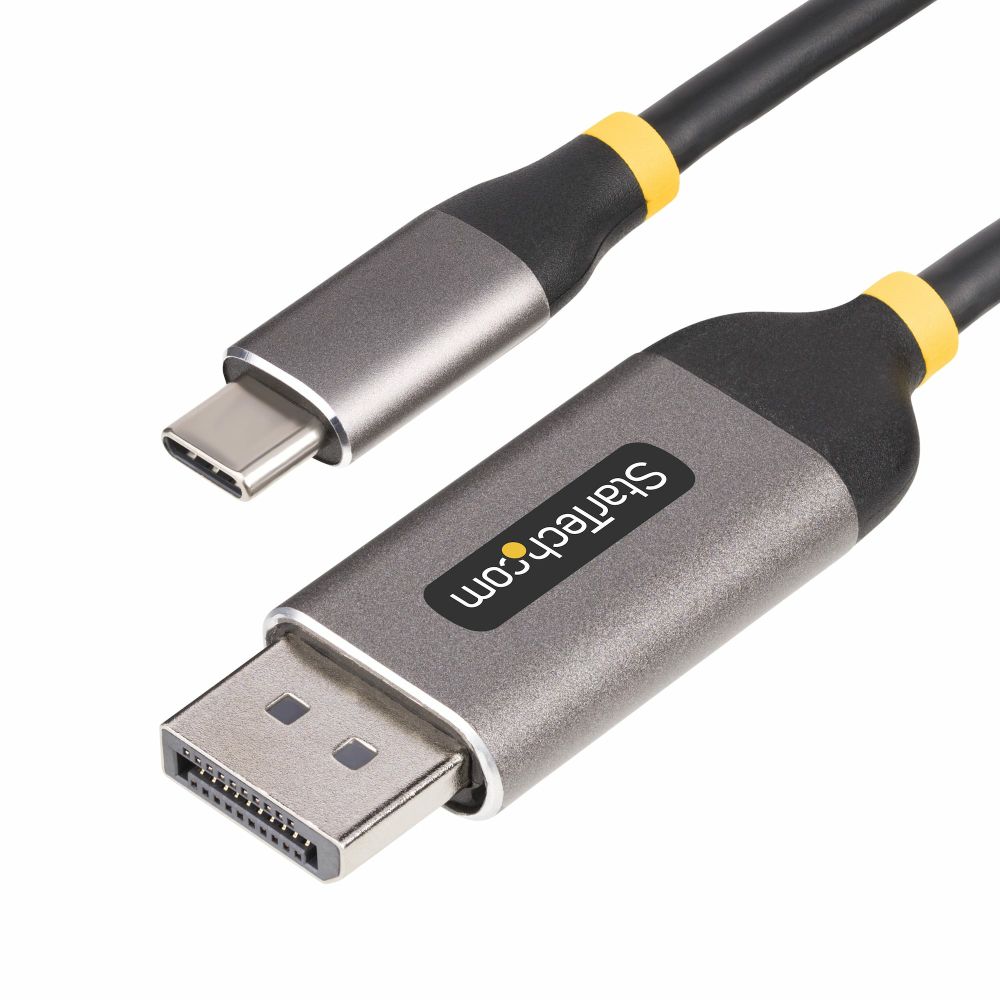 StarTech.com 10ft USB-C to DisplayPort 1.4 Cable, 8K 60Hz, 4K 144Hz, HDR, Thunderbolt 3/4 Compatible